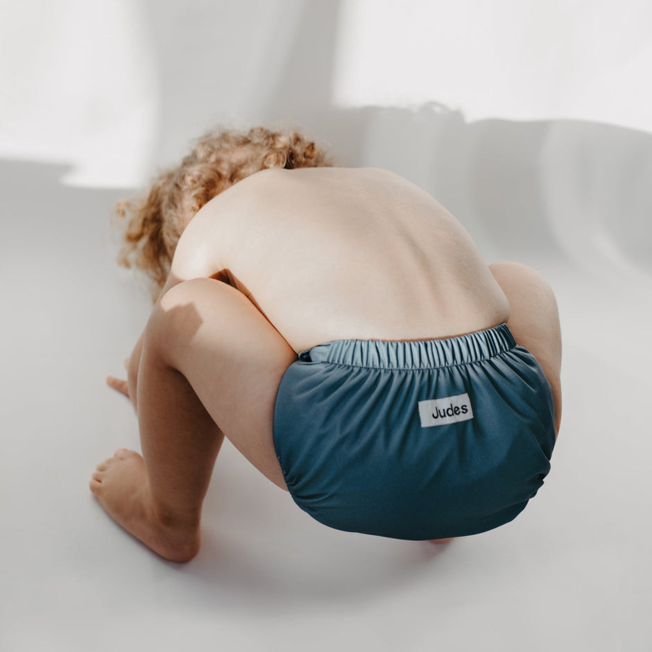 Judes Baby Popo Stoffwindel blau süß