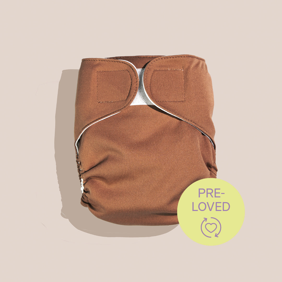 Pre-loved Judes Stoffwindel Überhose in Mocha 

Pre-loved Judes Cloth Diaper Outer in Mocha 